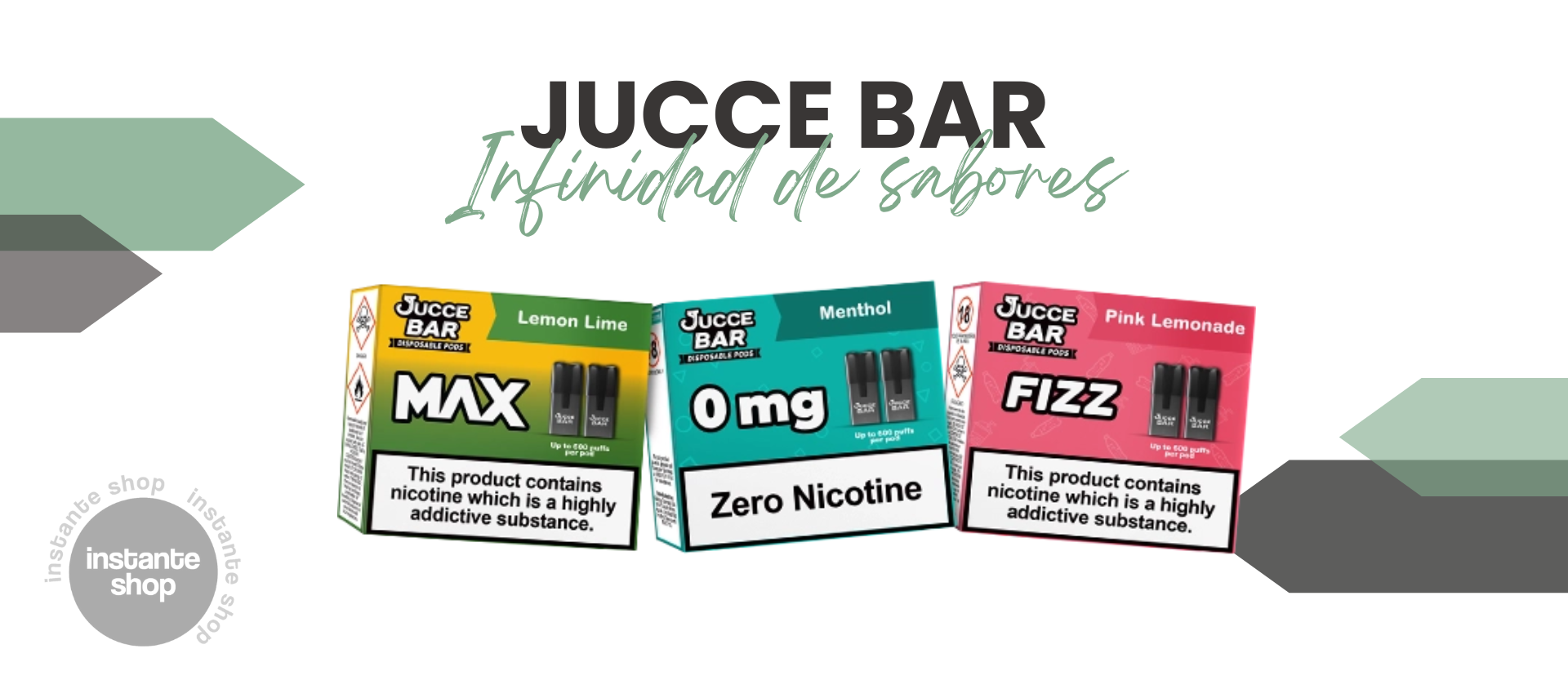 Diferentes Capsulas Jucce Bar Diferentes Sabores