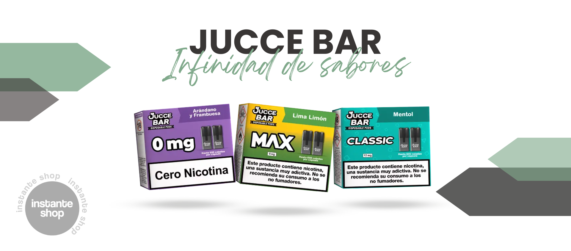 Capsulas De Diferentes Sabores Jucce Bar