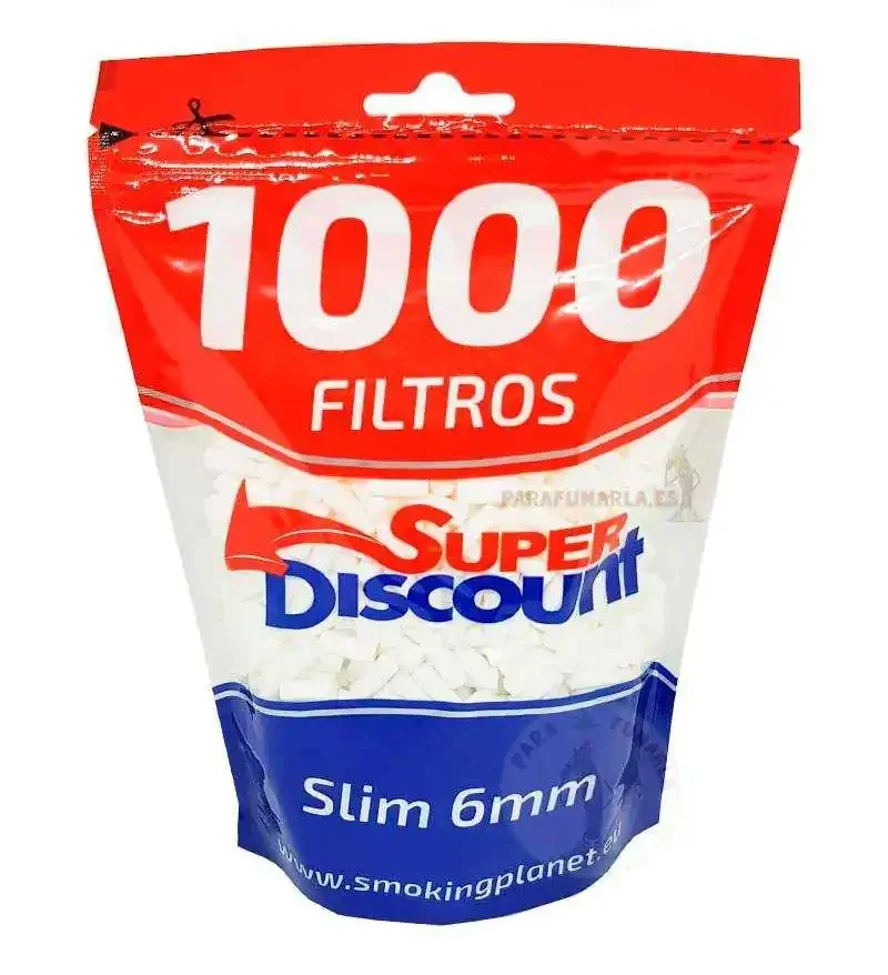 FILTROS SUPER DISCOUNT 8 mm 1000 uds