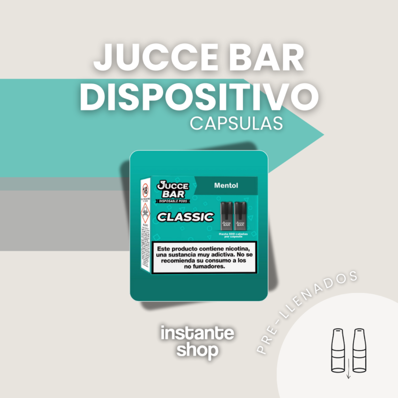 Cápsulas Jucce Bar Menthol 12Mg/0Mg