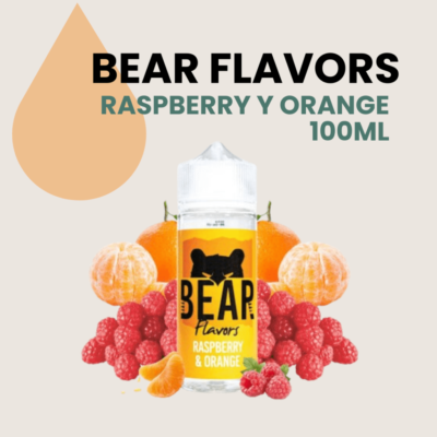 E-liquids Bear Flavors Raspberry y Orange 100ml