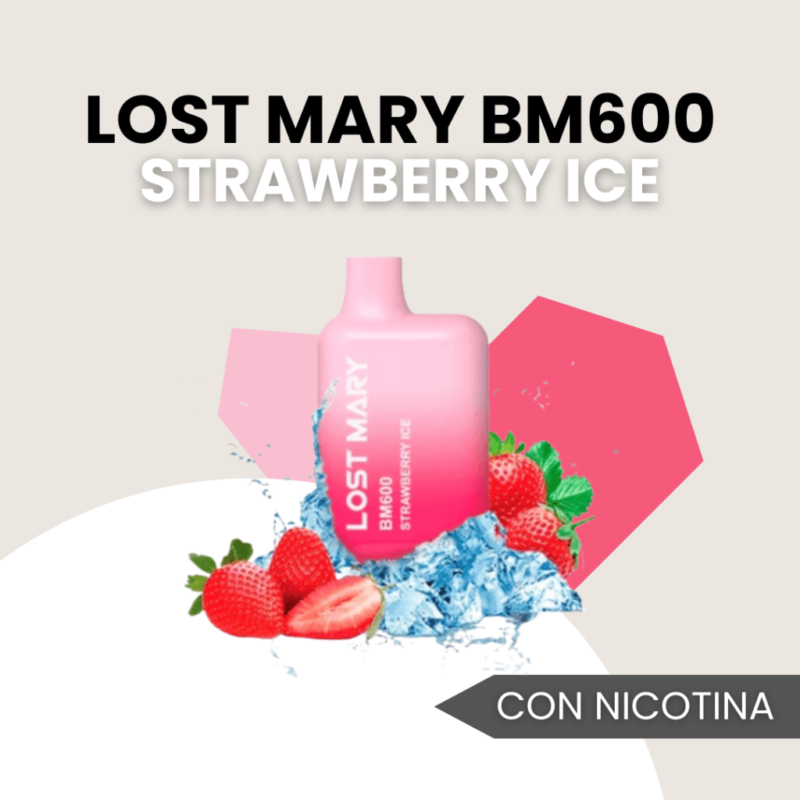 Lost Mary Strawberry Ice, Lost Mary Strawberry, Lost Mary Fresa