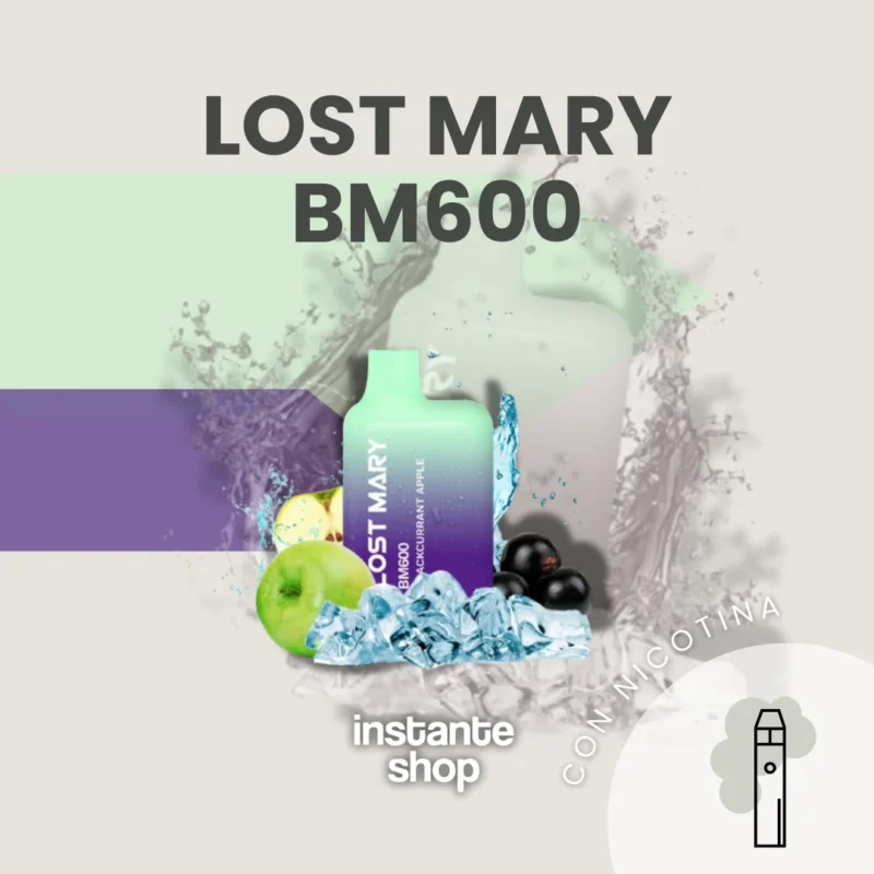 Lost Mary Bm600 Blackcurrant Apple | Vape Desechable Con Frescura Y Sabor Frutal