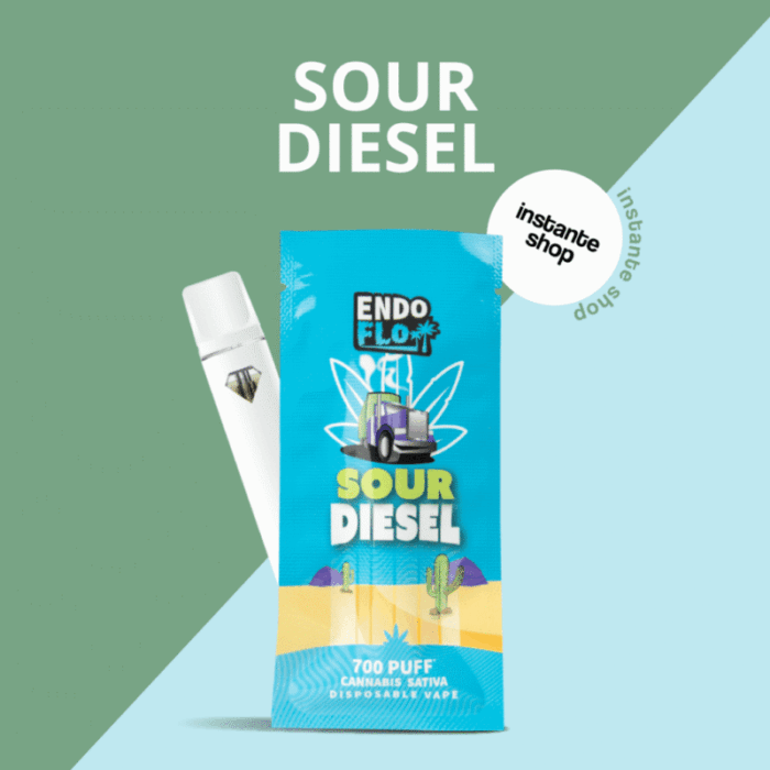 Sour Diesel 500mg - POD DESECHABLE CBD