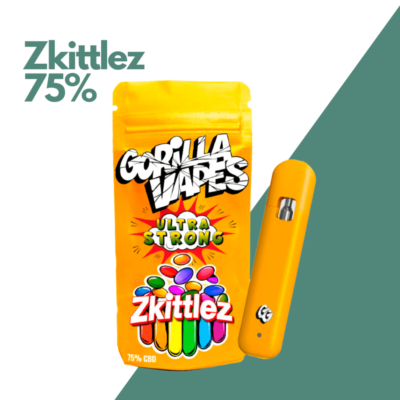 desechable, Zkittlez, ZKITTLEZ, 75% CBD, CBD, Gorilla Grillz, CBD by Gorilla Grillz, Pod Desechable Gorilla Grillz