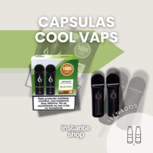 Cápsulas Manzana Cool Vaps, Capsulas Manzana, Capsulas cool vaps