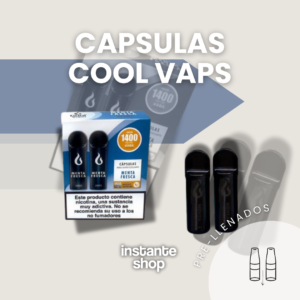 cápsulas Menta fresca cool vaps capsulas