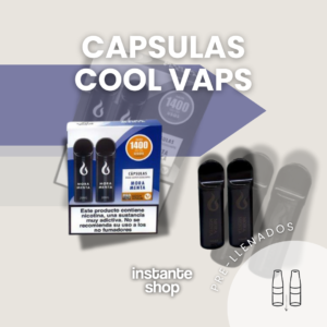 Cápsulas Mora menta cool vaps capsulas cool vaps