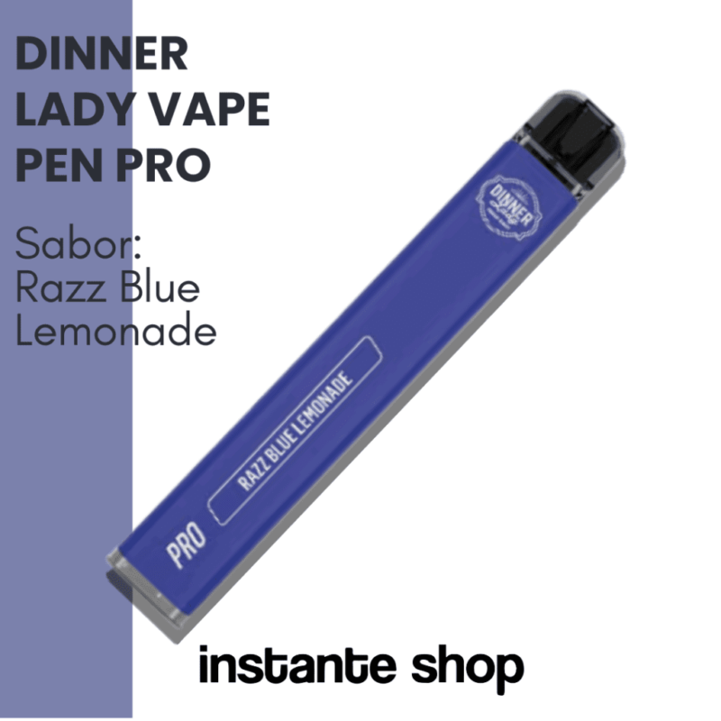 Dinner Lady Vape Pen Pro Razz Blue Lemonade