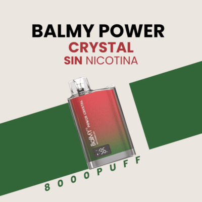 Balmy Power Cristal 8000 puffs balmy power crystal vaper nicotina