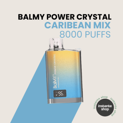 balmy go crystal Caribbean Mix, balmy go cristal, sin nicotina