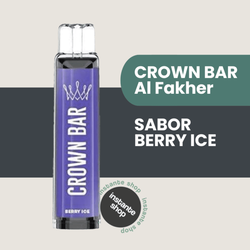 Berry Ice Crown Bar Vape Al Fakher, Crown Bar Al Fakher Sabor Berry Ice