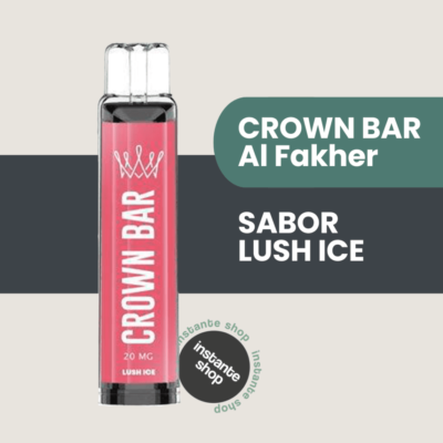 LUSH ICE Crown Bar de Vape Al Fakher CROWN BAR Al Fakher SABOR LUSH ICE