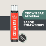 Strawberry Crown Bar vape Al Fakher, CROWN BAR Al Fakher SABOR strawberry