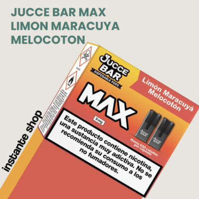 Muss Fusion 700 Cherry Peach Lemonade, Limon Maracuya melocotón MAX Jucce Bar, Capsula desechable, con nicotina