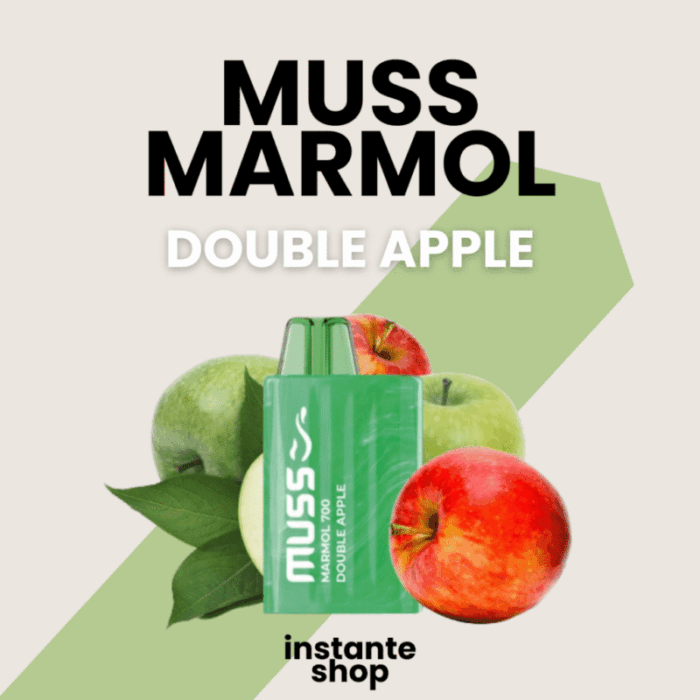 muss vape 700 Double apple,muss pod desechable 700, con nicotina