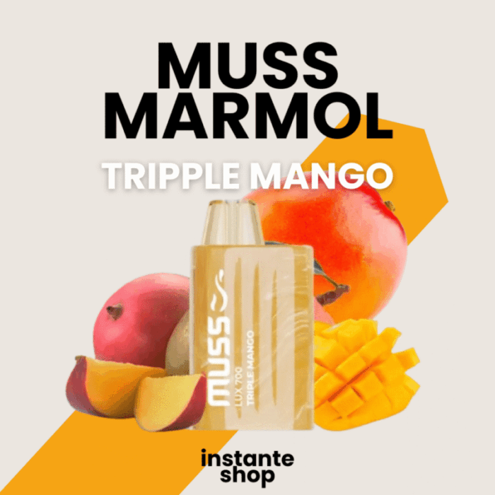muss vape 700 Tripple Mango,muss pod desechable 700, con nicotina
