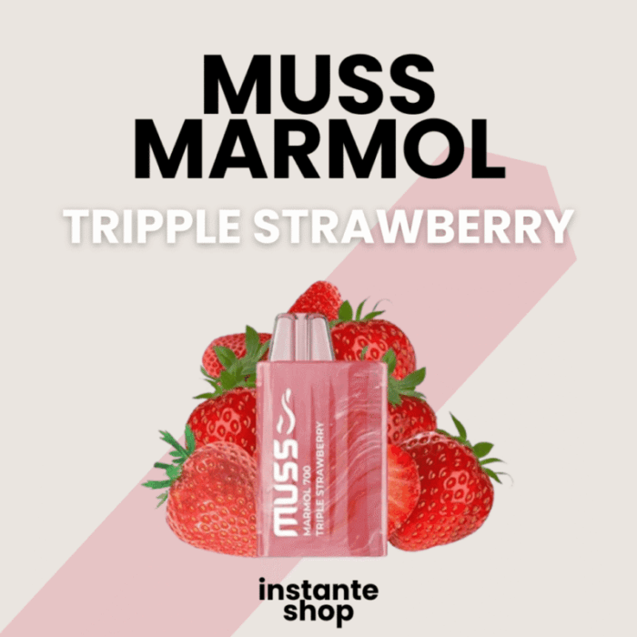 muss vape 700 Tripple Strawberry,muss pod desechable 700, con nicotina