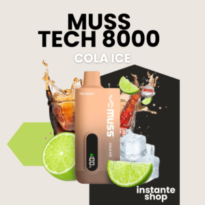 Muss tech 8000 Cola Ice, sin nicotina, pod desechable