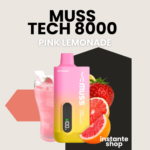 Muss tech 8000 Pink lemonade, sin nicotina, pod desechable