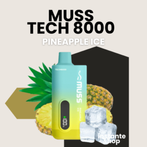 Muss tech 8000 Pineapple Ice, sin nicotina, pod desechable