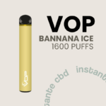 Vop 1600 Puffs Bannana ice Banana Vop con nicotina 20mg, Vop 1600 Puffs Bannana ice