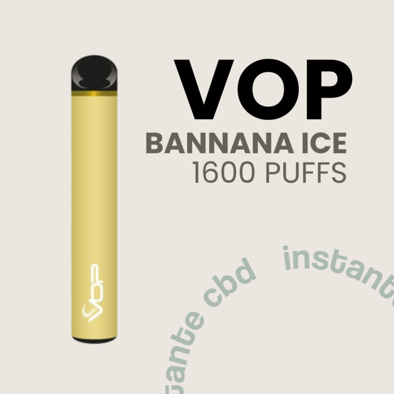 Banana Vop Con Nicotina 20Mg, Vop 1600 Puffs Bannana Ice