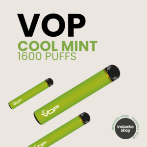 Cool Mint Vop con nicotina 20mg, Vop 1600 Puffs Cool Mint Portada