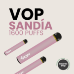 Sandia Ice Vop con nicotina 20mg, Vop 1600 Puffs Sandia Portada