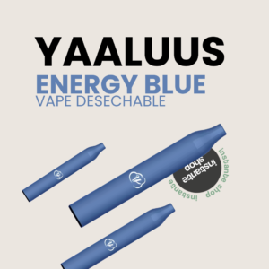 Energy Blue YAALUUS, con nicotina, Menta Verde 600puff, Sin nicotina