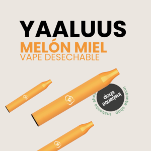 Melon De Miel YAALUUS, con nicotina, Melon De Miel 600puff, Sin nicotina