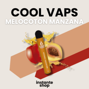 Cool vaps melocoton y manzana, Cool vaps Melocoton manzana con nicotina