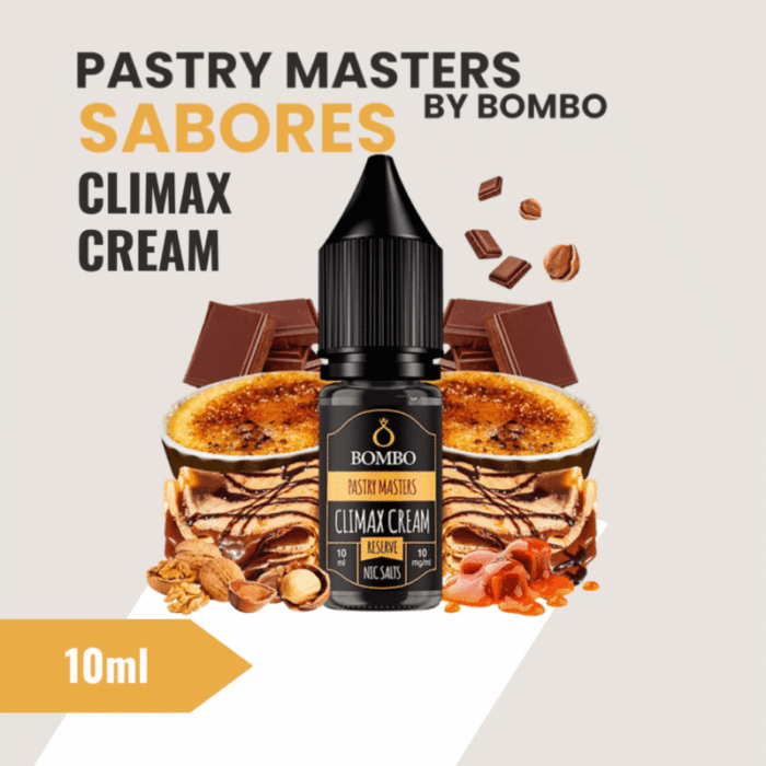 Climax Cream Nic Salts PASTRY MASTERS BY BOMBO NIC SALTS CLIMAX CREAM