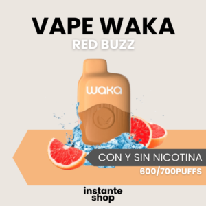 WAKA soPro Red buzz, con y sin nicotina, Pod desechable Vape Waka Red Buzz