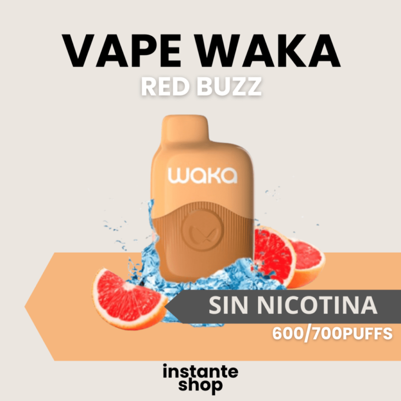 Vape Waka Red Buzz Sin Nictotina