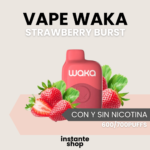 WAKA soPro Strawberry Burst, con y sin nicotina, Pod desechable.