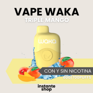 WAKA soPro Triple mango, con y sin nicotina, Pod desechable. Vape Waka Triple Mango