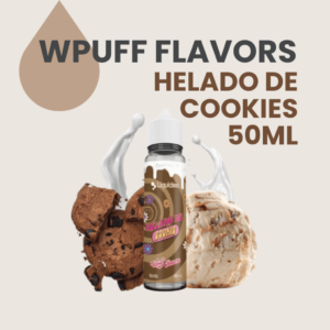 Liquideo Wpuff Flavors Helado de cookies, E-liquido Helado de cookies, sin nicotina