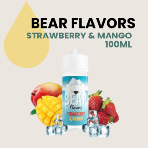 Bear Flavors Strawberry y mango, Liquido bear flavors, bear strawberry y mango