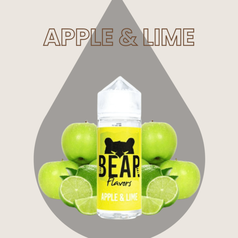 Bear Flavors Apple Y Lime, Liquido Bear Flavors, Sin Nicotina