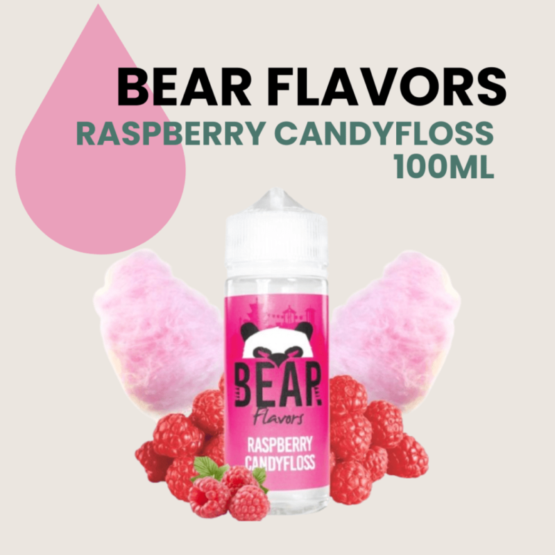 Bear Flavors Raspberry Y Candyfloss, Bear Raspberry Y Candyfloss, Sin Nicotina