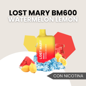 Vaper Lost Mary BM600 Watermelon Lemon, Lost mary bamboo Watermelon Lemon, bomboo Watermelon Lemon