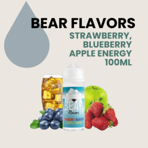 Bear Flavors Strawberry, blueberry apple energy, Liquido bear flavors