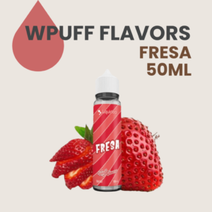 Liquideo Wpuff Flavors Fresa, E-liquido Fresa, sin nicotina