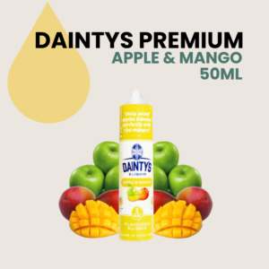 Liquido Apple y Mango, Dainty's Premium, sin nicotina