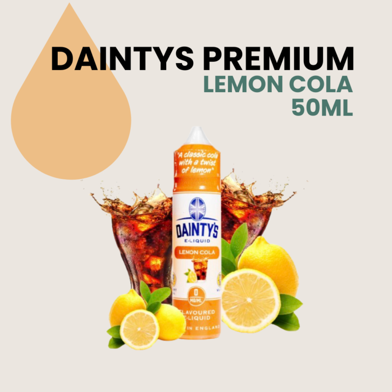 Liquido Lemon Cola, Dainty'S Premium, Sin Nicotina