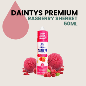 Liquido Rasberry Sherbet, Dainty's Premium, sin nicotina