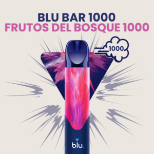 Blu bar 1000 Frutos Del Bosque, Bar blu, Bar blu 1000, Con y sin nicotina