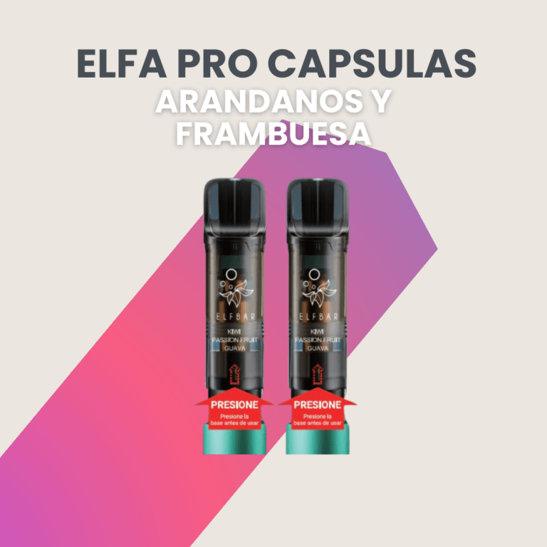 Cápsulas Elfa pro Blueberry sour raspberry, Capsula Elfa PRO Arandanos y frambuesa