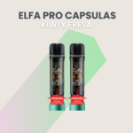 Cápsulas Elfa Pro strawberry kiwi, Cápsulas Elfa Pro Kiwi y Fresa - Cápsulas desechables con sabor exótico de kiwi y fresa, alta producción de vapor y diseño antifugas Capsula Elfa PRO Kiwi y fresa